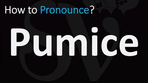 wheel pronunciation|how to say pumice.